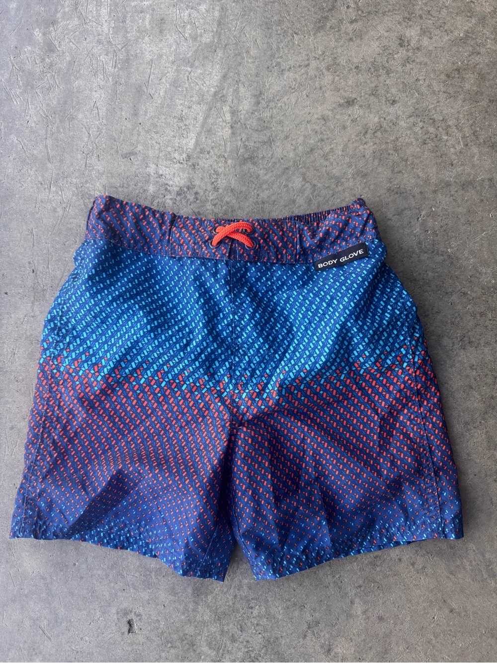 Body Glove Blue and Red Boys' Swim Trunks